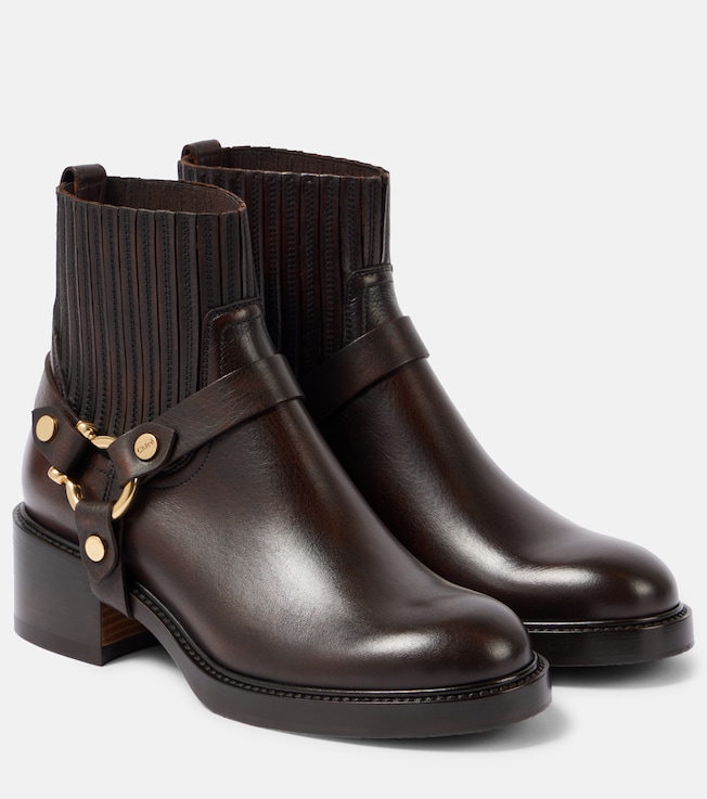 Dakota leather biker boots | Chloé