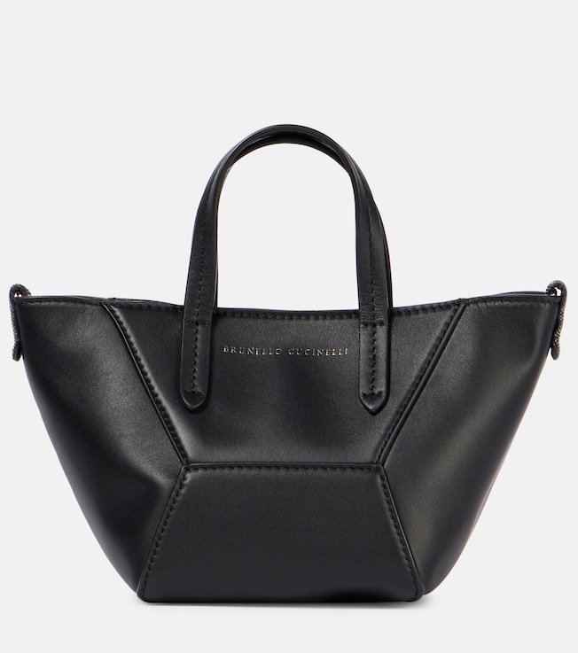 BC Duo Mini leather tote bag | Brunello Cucinelli