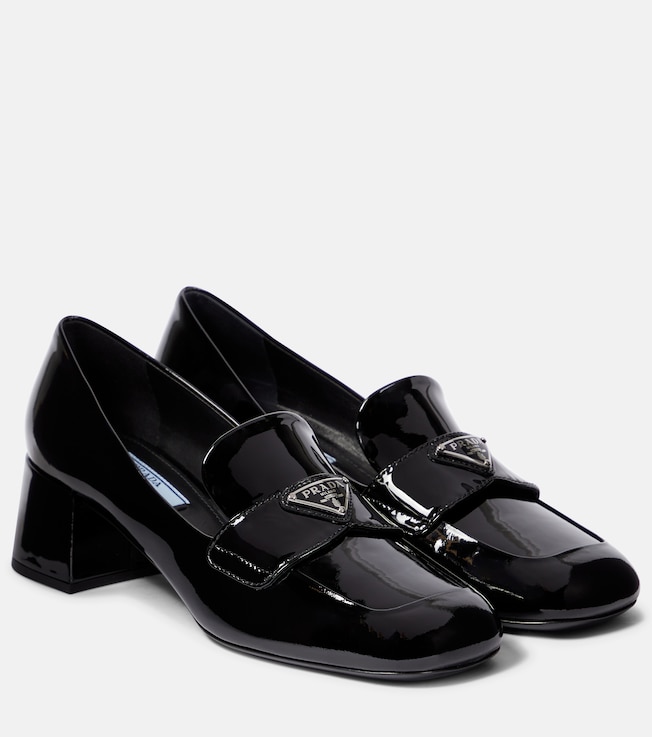 Patent leather loafer pumps | Prada