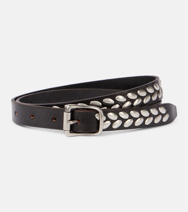 Studded leather belt | Lemaire