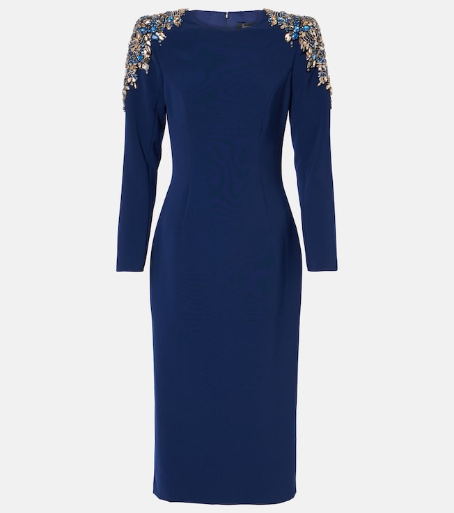 Isla embellished crêpe cocktail dress | Jenny Packham