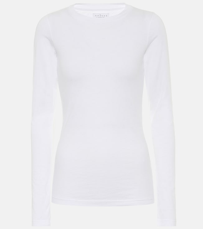 Zofina cotton jersey top | Velvet