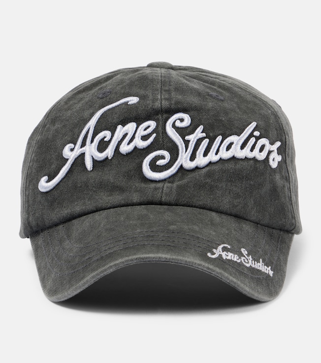 Logo embroidered cotton baseball cap | Acne Studios
