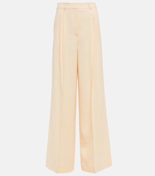 Nyack wide-leg linen and wool pants | Loro Piana