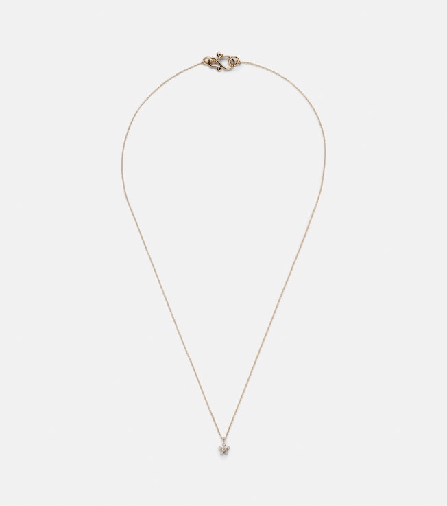 Petit Soleil 18kt gold pendant necklace with diamonds | Sophie Bille Brahe