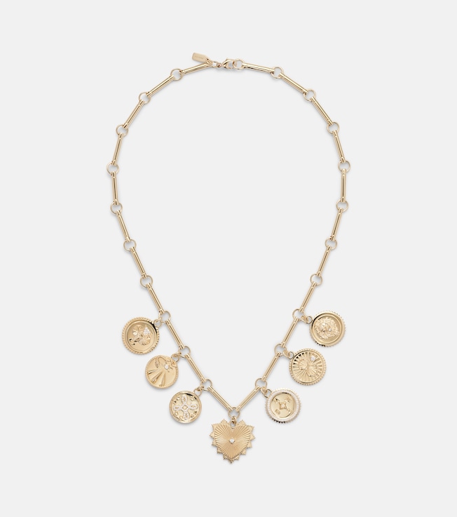 Love 18kt gold chain choker with diamonds | FoundRae