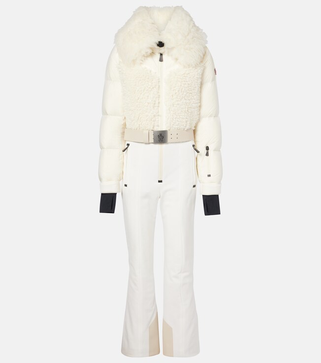 Faux fur-trimmed ski suit | Moncler Grenoble