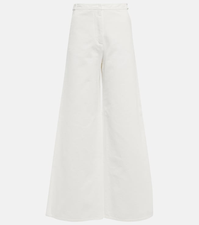 High-rise wide-leg jeans | Loro Piana