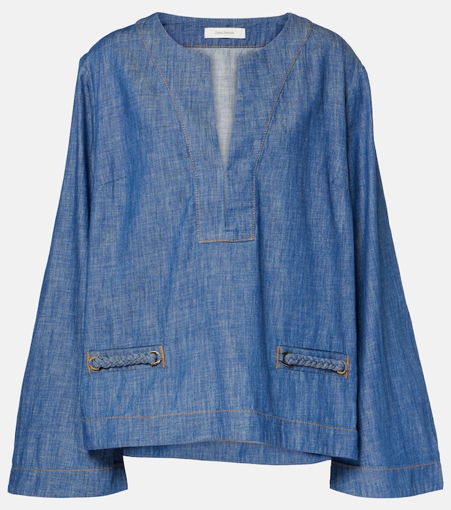 Wylie denim top | Zimmermann