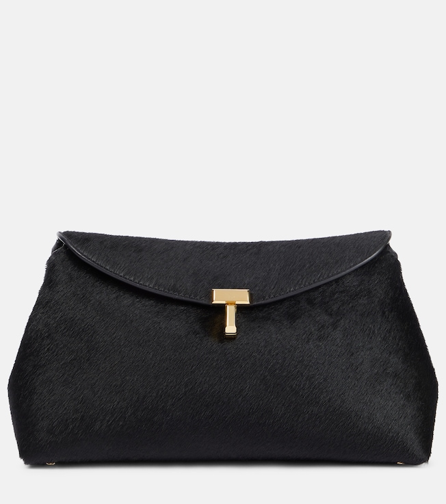 T-Lock Small calf hair tote bag | Toteme