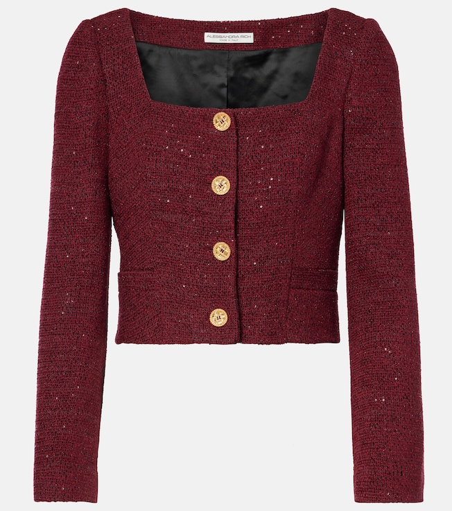 Sequined tweed jacket | Alessandra Rich