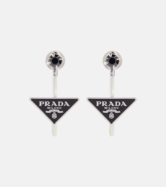 Symbole silver earrings | Prada
