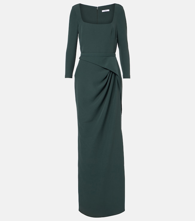 Mahir draped crêpe gown | Safiyaa