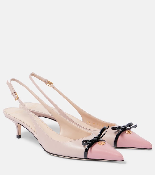 Bepointy 45 leather slingback pumps | Valentino Garavani