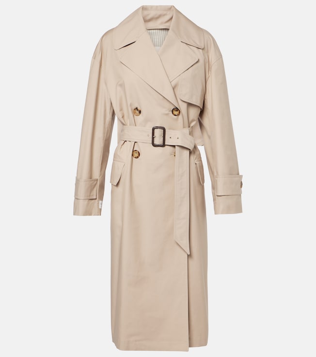Mtrench cotton-blend twill trench coat | Max Mara