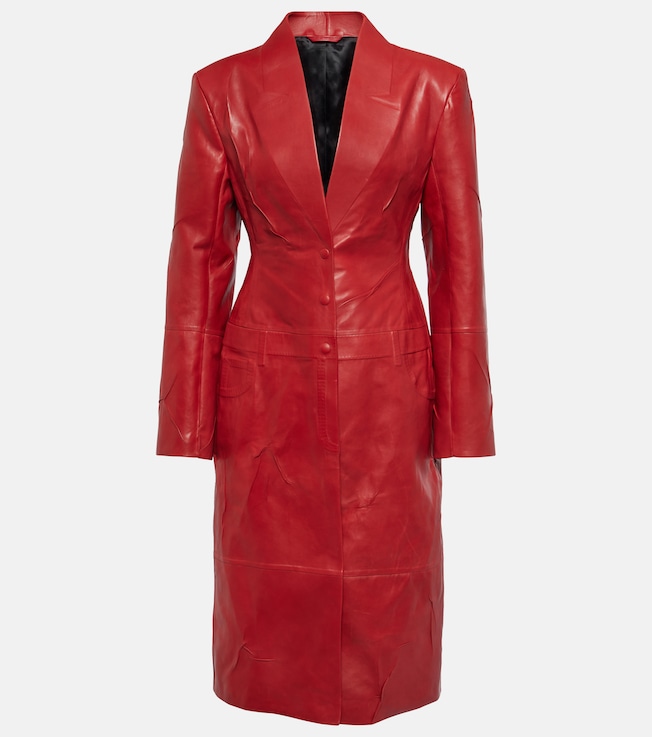 Leather coat | Acne Studios