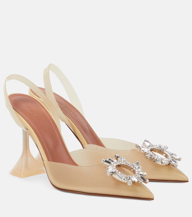 Begum 95 PVC slingback pumps | Amina Muaddi