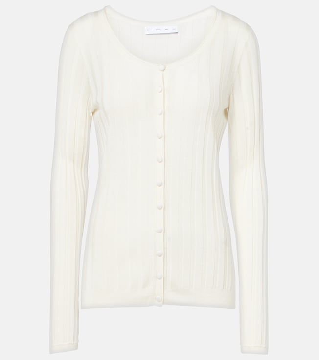 White Label Hattie ribbed-knit cardigan | Proenza Schouler