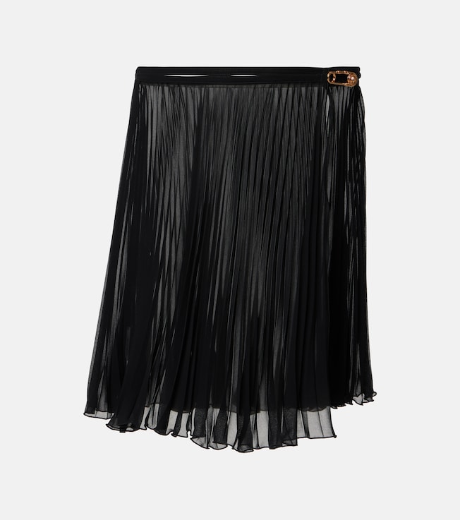 Safety Pin pleated beach cover-up | Versace