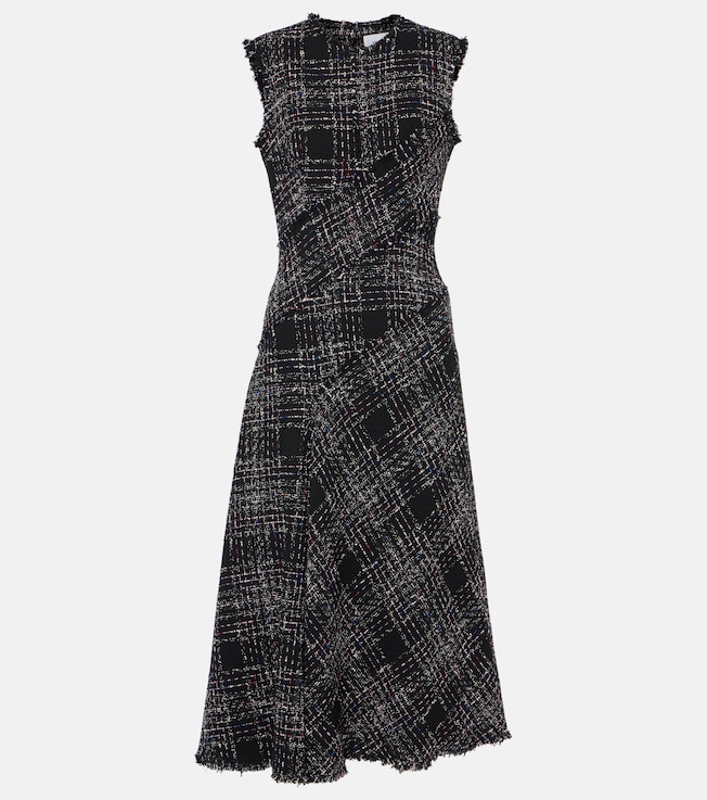 Cotton-blend tweed midi dress | Erdem