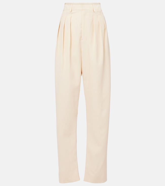 Wool-blend gabardine tapered pants | Lemaire
