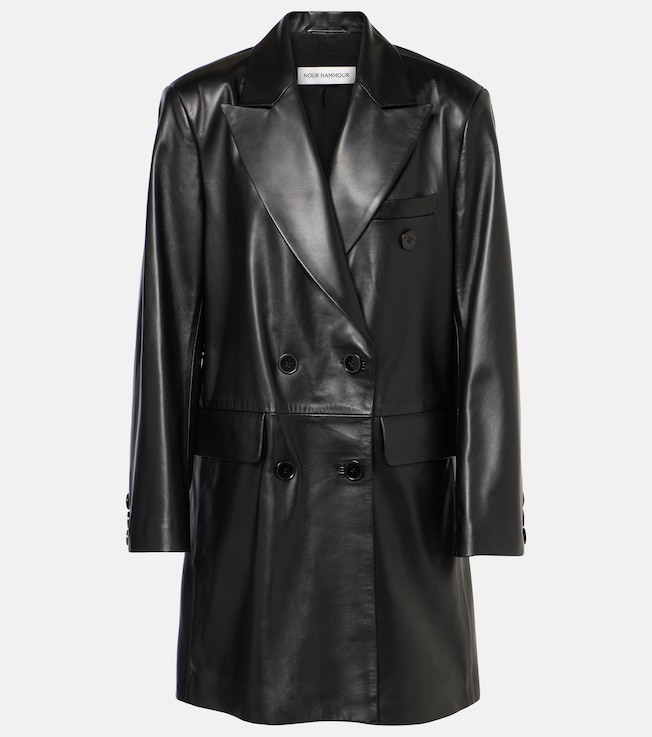 Edie leather biker jacket | Nour Hammour