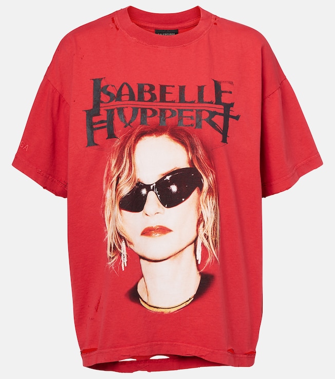 Isabelle distressed cotton jersey T-shirt | Balenciaga