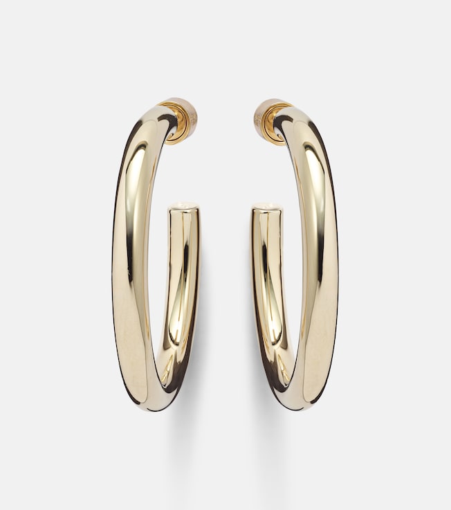Mini 10kt gold-plated hoop earrings | Jennifer Fisher