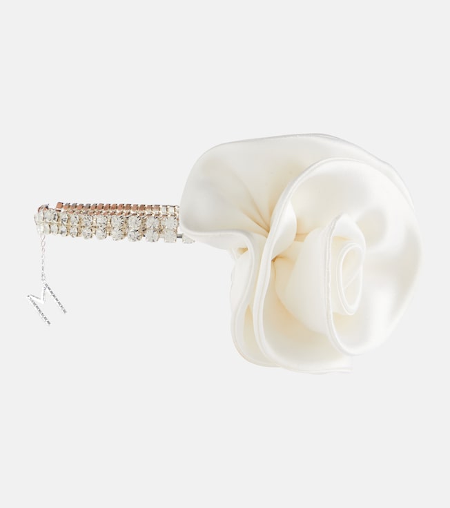 Floral-appliqué crystal-embellished choker | Magda Butrym