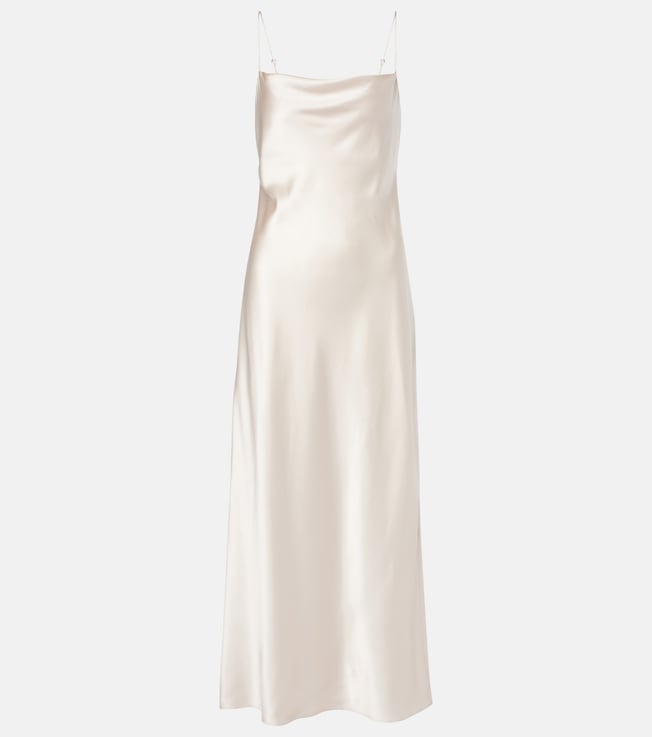 Sense Of Shine draped silk-blend slip dress | Dorothee Schumacher