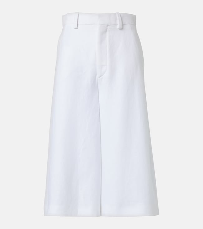 Drake high-rise linen culottes | Loro Piana