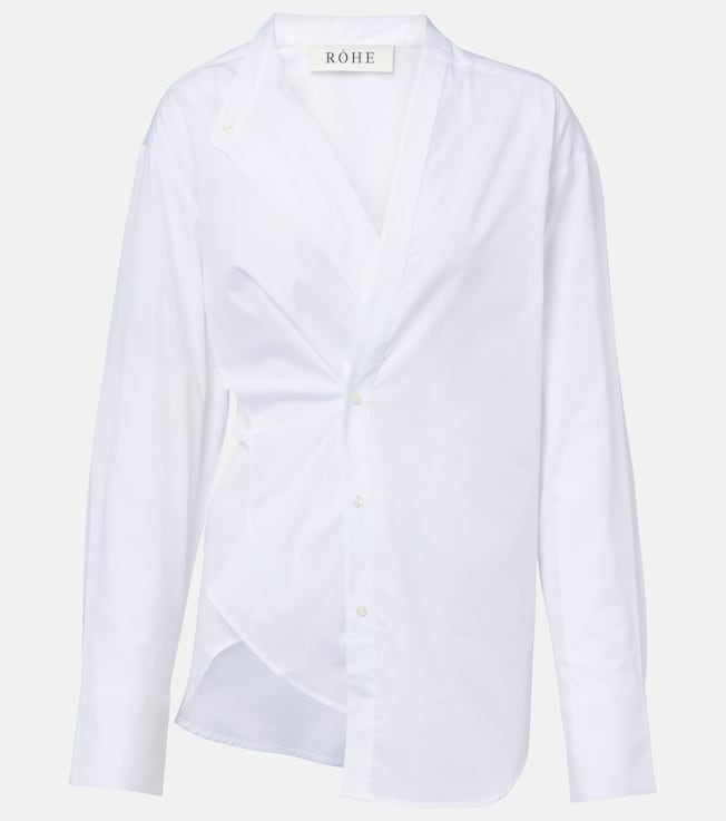 Asymmetric cotton shirt | Róhe