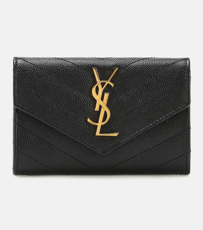 Monogram Small leather wallet | Saint Laurent