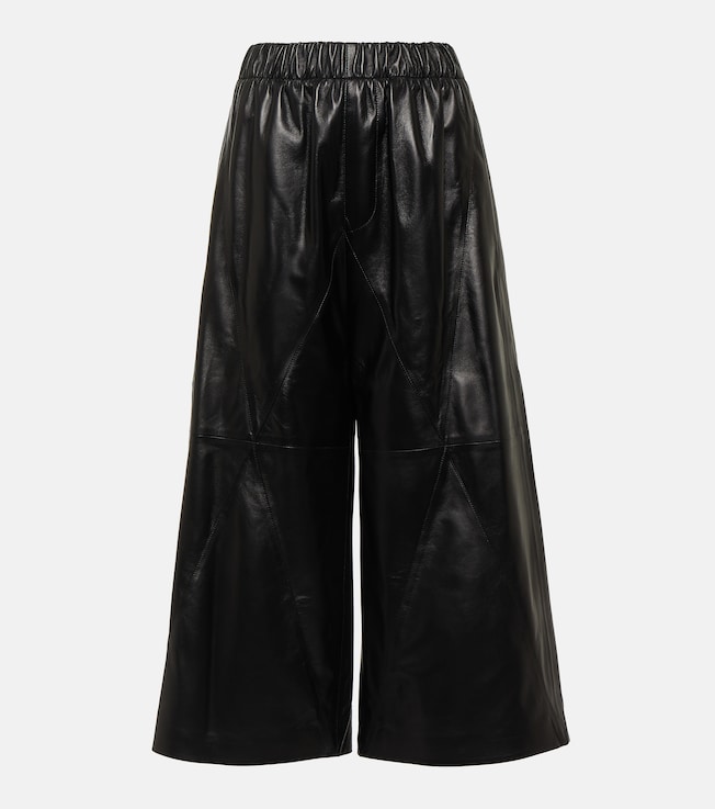 High-rise leather culottes | Loewe