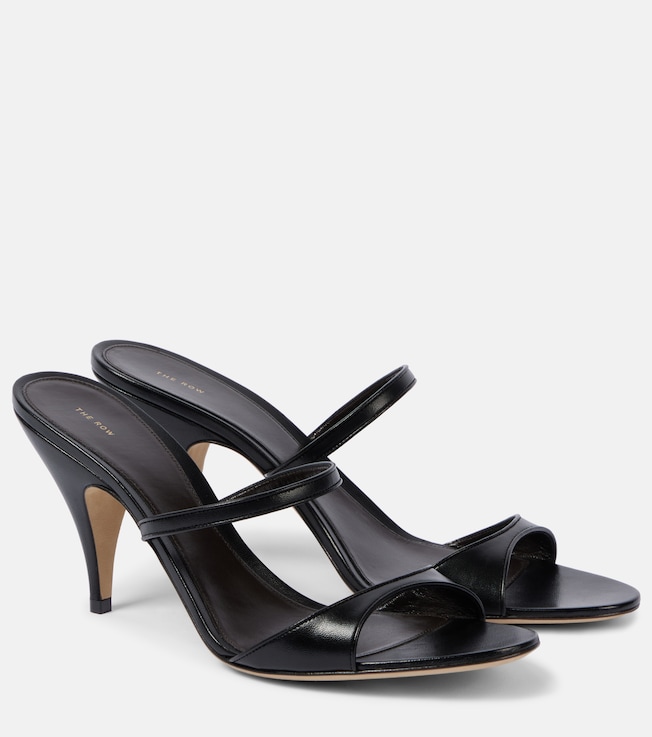 Vika Knot 80 leather mules | The Row