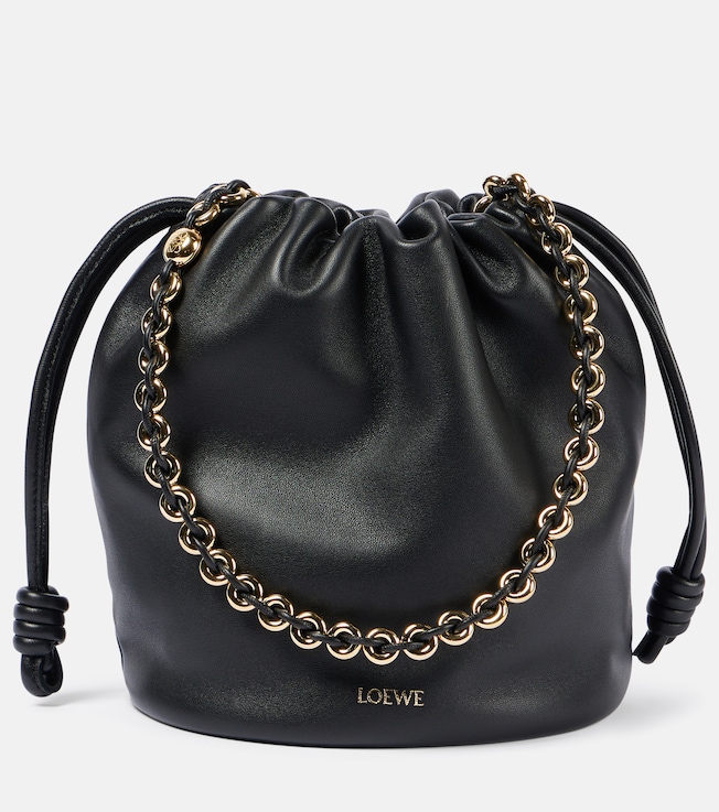 Flamenco Small leather bucket bag | Loewe