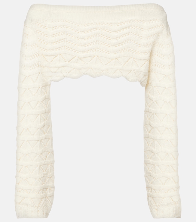 Helena striped crochet crop top | Bananhot