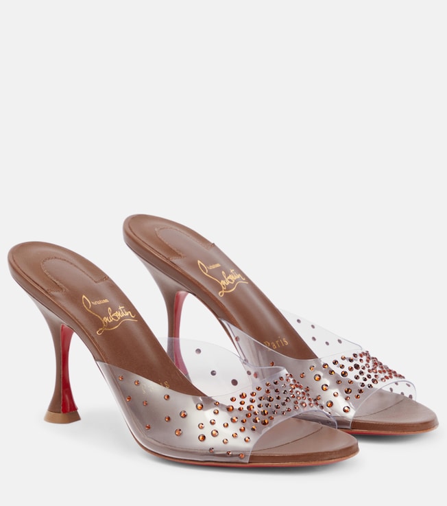 Nudes Degramule embellished mules | Christian Louboutin