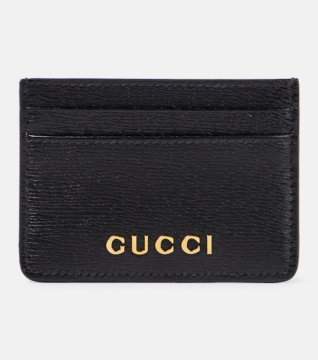 Gucci Script leather card holder | Gucci