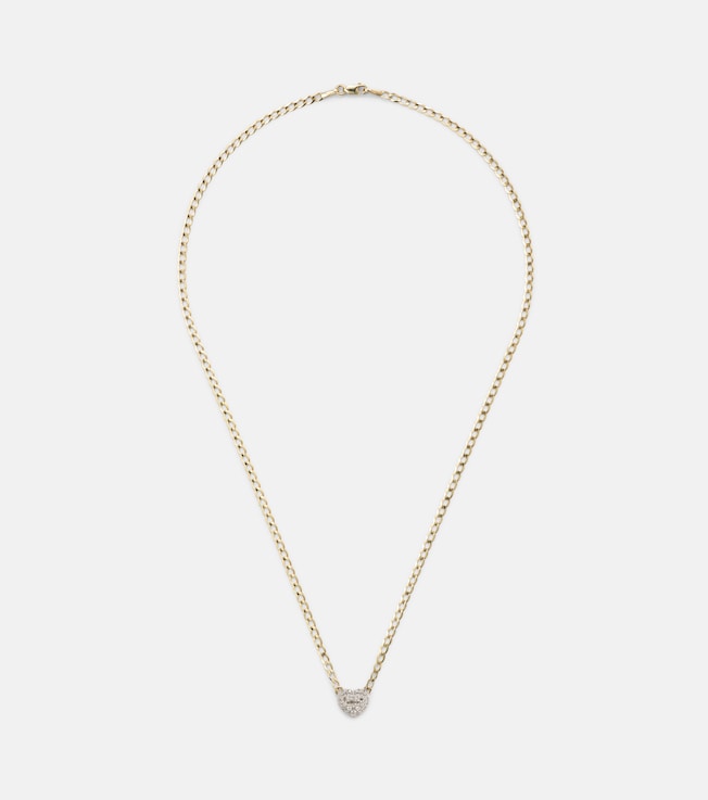 10kt gold necklace with diamond | Stone and Strand