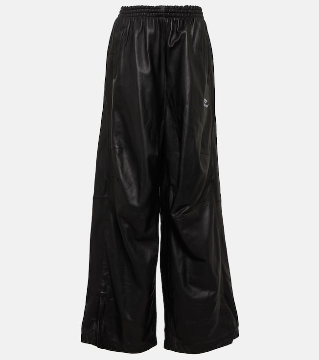Wide-leg leather pants | Balenciaga