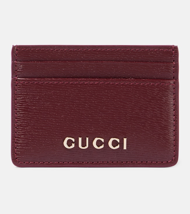Gucci Script leather card holder | Gucci