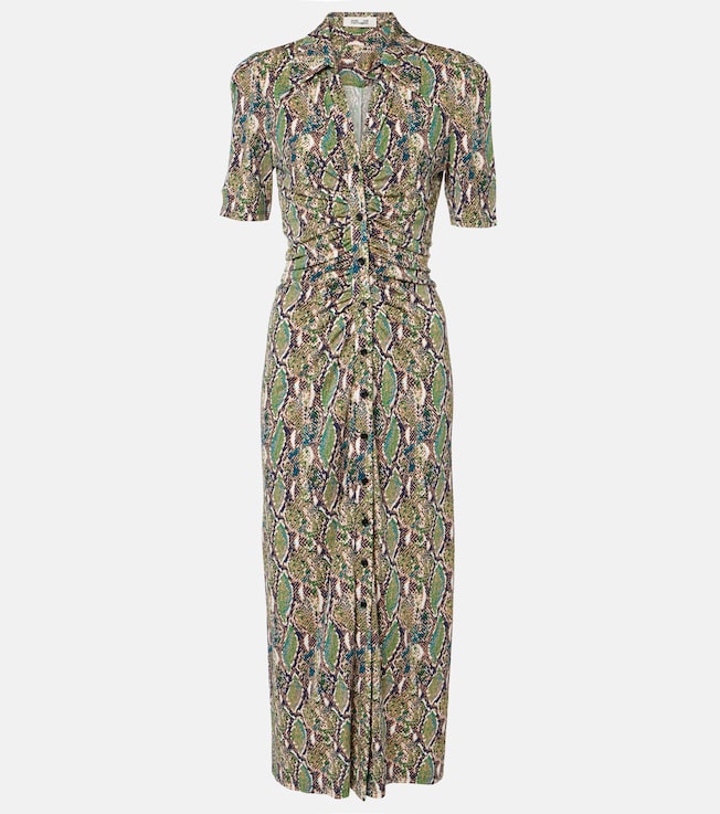 Zoey printed jersey midi dress | Diane von Furstenberg