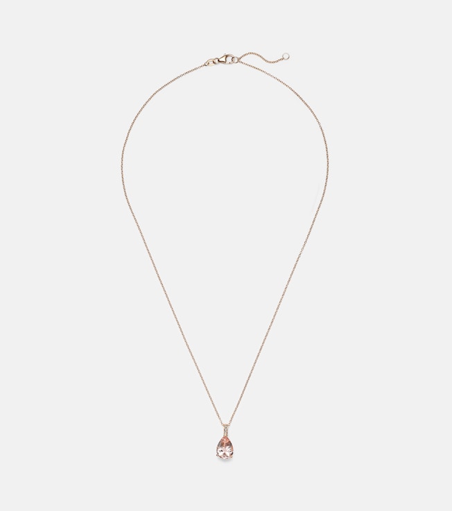 Blush 18ct rose gold pendant necklace with morganite and diamonds | Bucherer Fine Jewellery