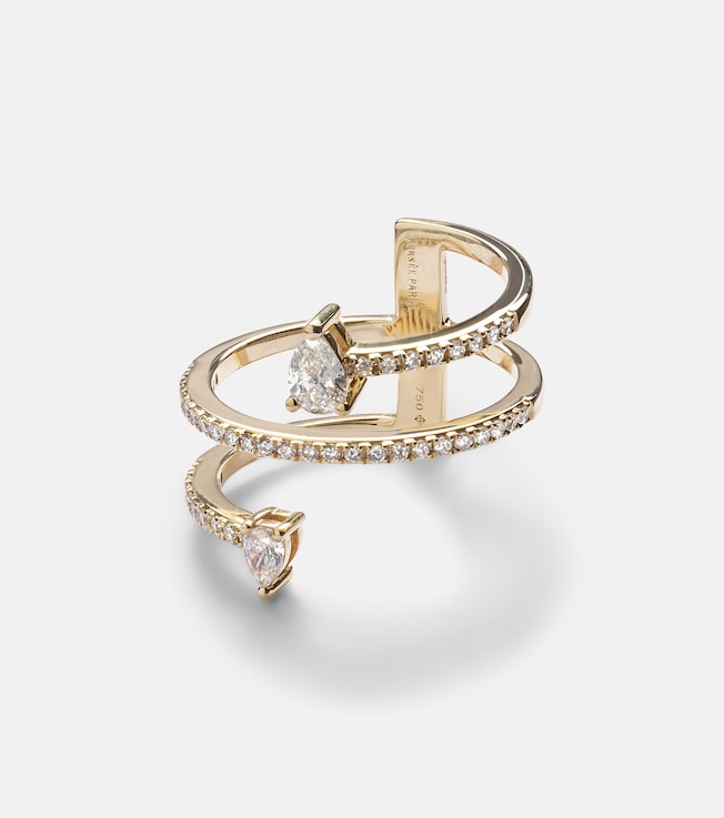 Héra 18kt gold ring with diamonds | Persée