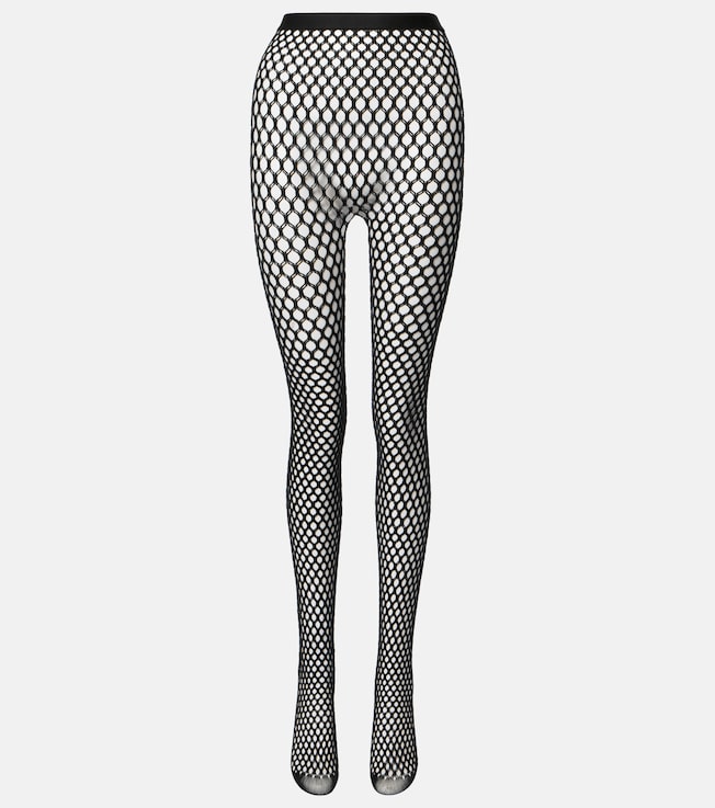 x RHW Web wool-blend tights | Wardrobe.NYC