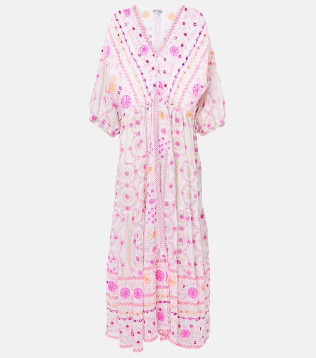 Printed cotton maxi dress | Juliet Dunn