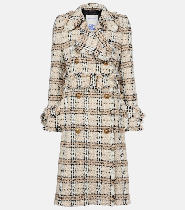 Burberry Check bouclé coat | Burberry