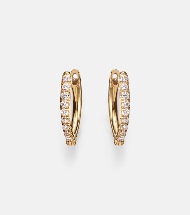 Cristina Small 18kt gold earrings with diamonds | Melissa Kaye