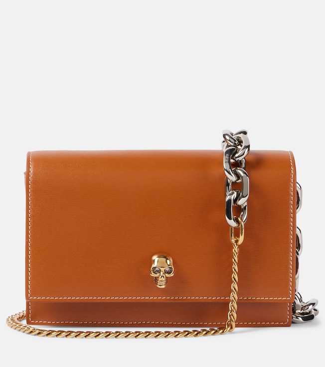 Skull Small leather crossbody bag | McQueen